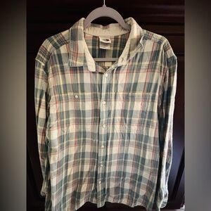 North Face Plaid Button-Up Shirt